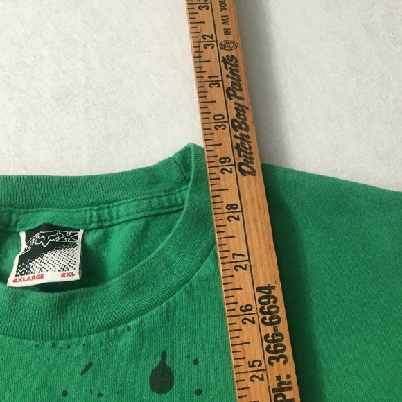 #DD Fox Riders T-Shirt Mens XL Moto green Short Sleeve Shirt 2xl motocross - Picture 4 of 10